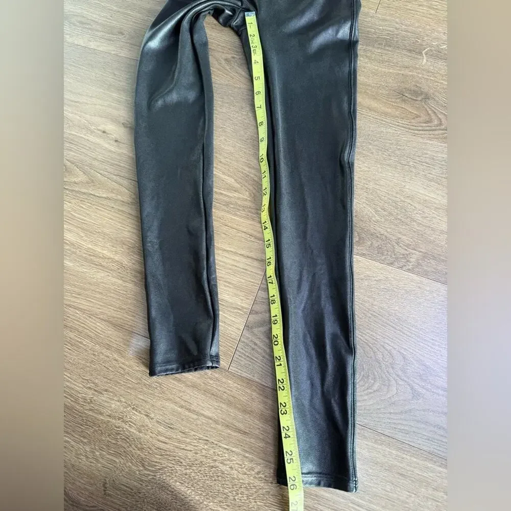 Spanx Faux Leather Leggings Black Size Small